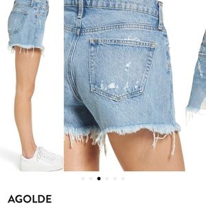 Agolde Parker Vintage Denim Cut-Off Shorts